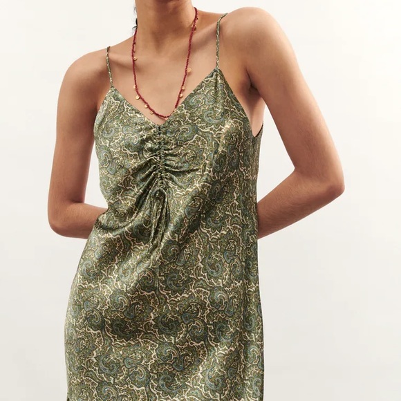 Zara Dresses & Skirts - Zara Satin Effect Print Dress